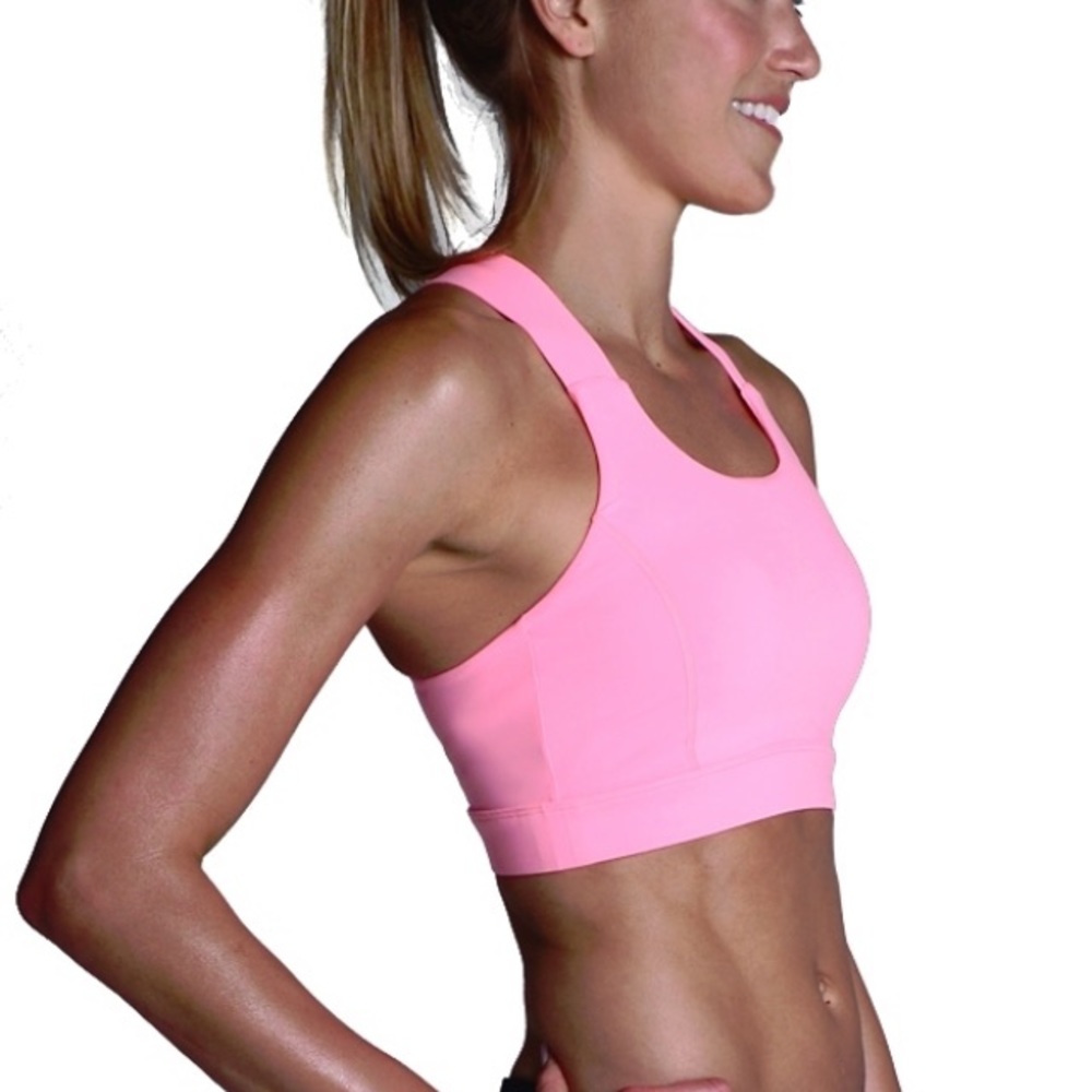 Glyder Neon Peach Full Force Sports Bra